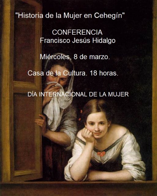 Una conferencia del archivero municipal, Francisco Jesús Hidalgo, hará un recorrido a través de la historia de la mujer ceheginera en su Día Internacional