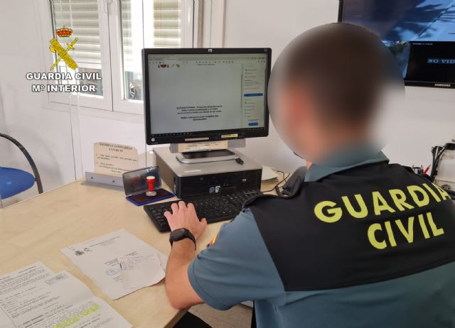 La Guardia Civil detiene en Cehegín a una persona dedicada a cometer robos en viviendas