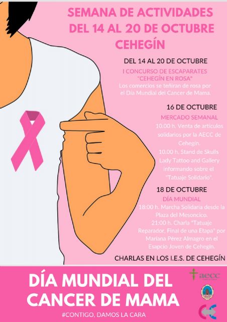Cehegín conmemorará la semana que viene con varias actividades el Día Mundial Contra el Cáncer de Mama