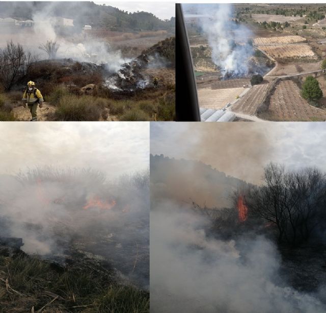 Incendio forestal en Cehegín