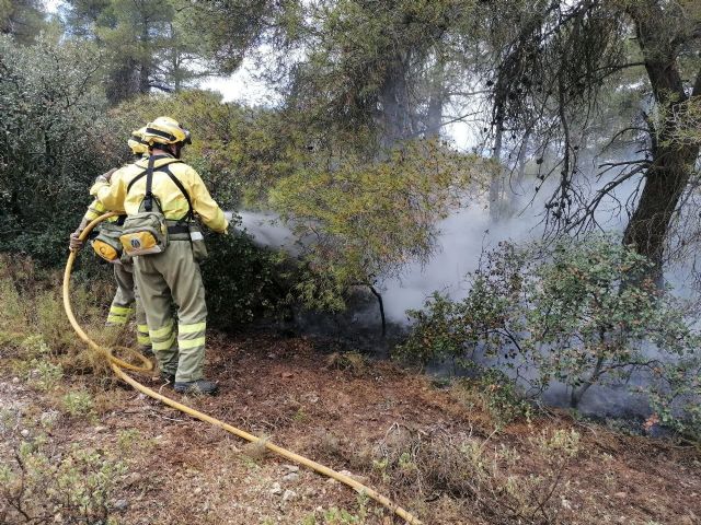 Conato de incendio forestal en la Sierra de Burete, Cehegín