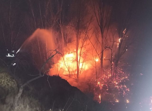 Incendio en la zona de Arroyo Hurtado, CehegÃ­n