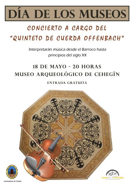 Cehegín celebra mañana el Día de los Museos con un concierto de música clásica