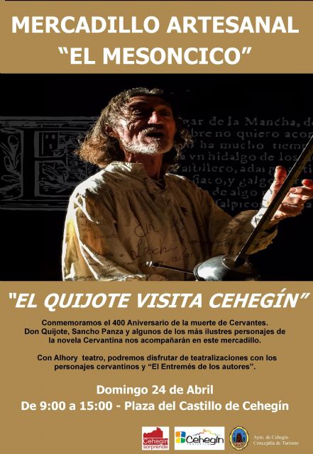 El Mercadillo “El Mesoncico” recordará a Cervantes el próximo domingo