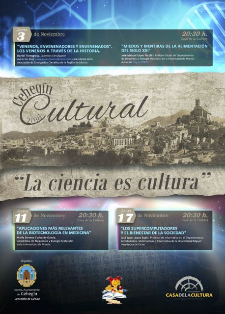 Se presenta el ciclo de conferencias 'Cehegín Cultural', que en esta edición mostrará el  universo de  la ciencia como difusora de la cultura