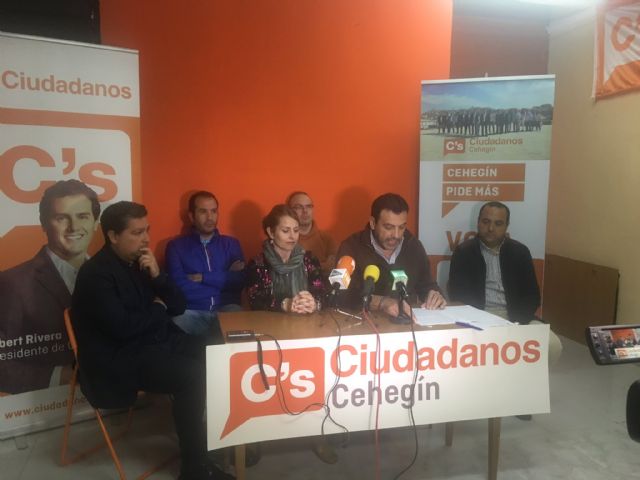 Ciudadanos Cehegín deja la Comisión de Investigación sobre la situación económica del Ayuntamiento